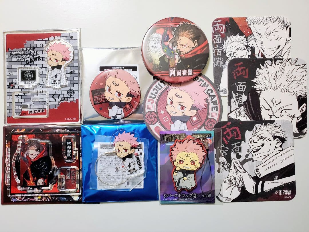 呪術廻戦 両面宿儺 アクリルスタンド 缶バッチ コースター等 10点