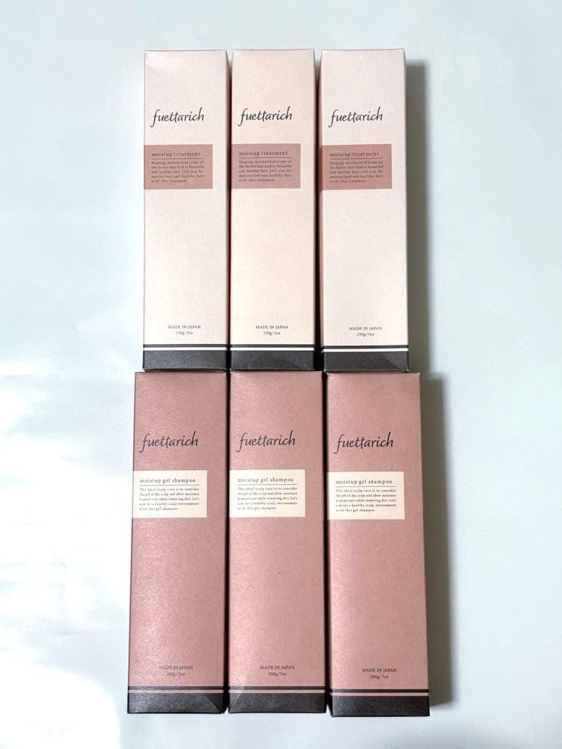 フエッタリッチ モイストアップ ジェルシャンプー3本 ＆ トリートメント3本 3組セット 】 フエッタリッチ fuettarich モイストアップ ジェル