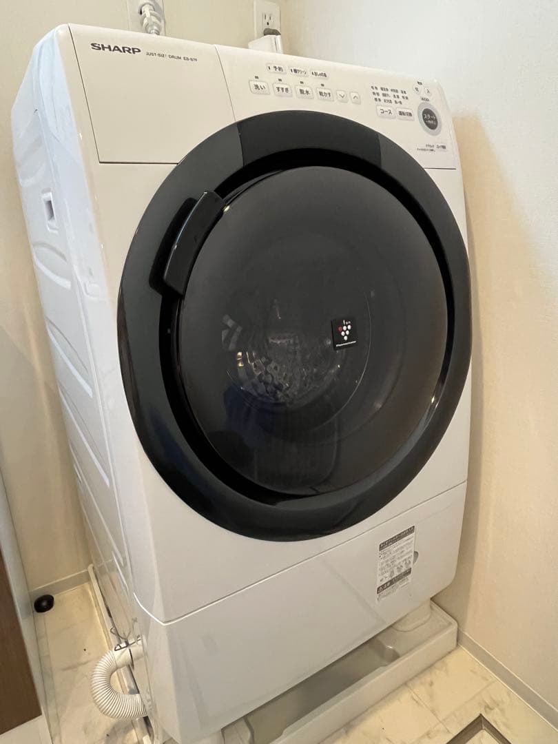 【R】2021年製 SHARP ドラム式洗濯乾燥機 ES-S7F-WR