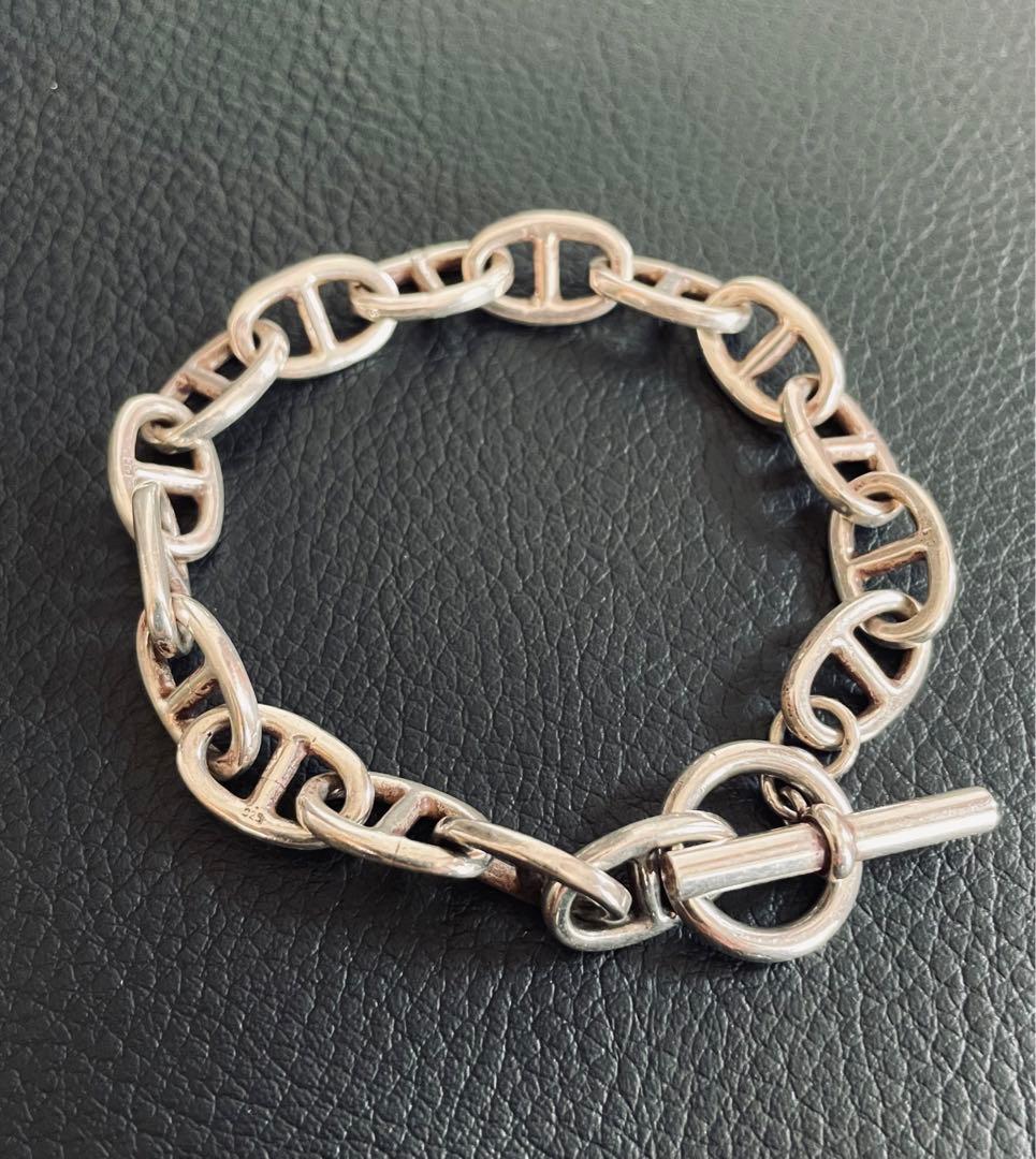 ヴィンテージ　vintage アンカーチェーン　鎖　シルバー925 ブレスレット