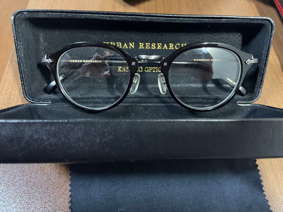 千*葉様 金子眼鏡　URBAN RESEARCH ブラックフレーム メガネ ケー 2026年最新】kaneko urban researchの人気アイテム - メルカリ