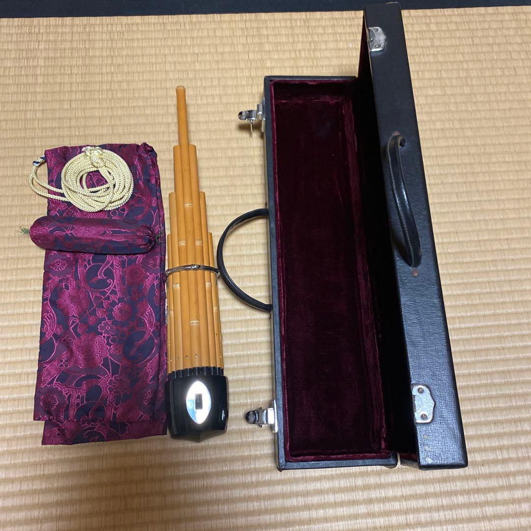 雅楽 笙 鳳笙 プラ管 飛鳥 笙袋ケース付 - メルカリ