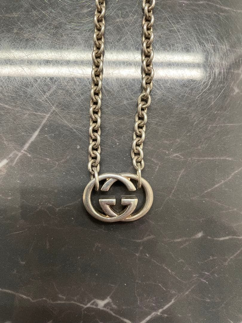 GUCCI インターロッキング　ネックレス GGロゴ　 sv925 GUCCI - □美品□ グッチ インターロッキング GG ネックレス