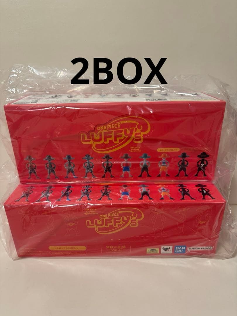 【未開封】ONEPIECE LUFFY’s 冒険の記憶 Vol.1 2BOX