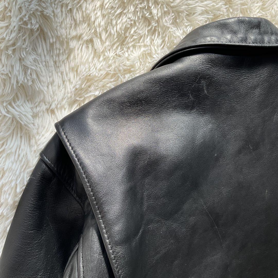 美品✨schott 642 レザージャケット シングルライダース 牛革 40 黒