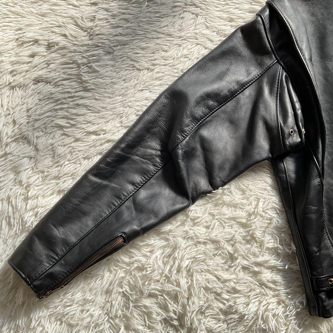 美品✨schott 642 レザージャケット シングルライダース 牛革 40 黒