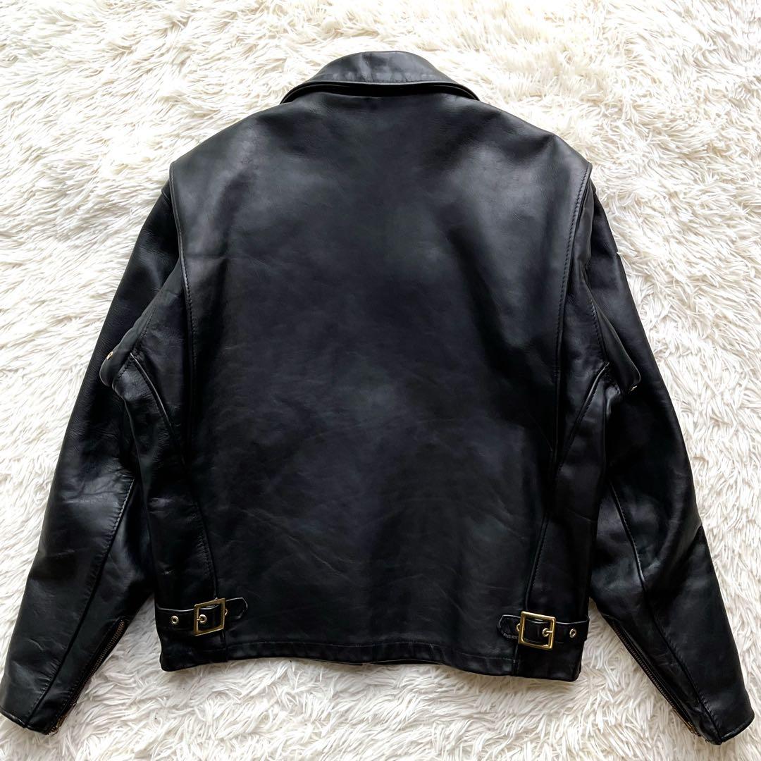 美品✨schott 642 レザージャケット シングルライダース 牛革 40 黒