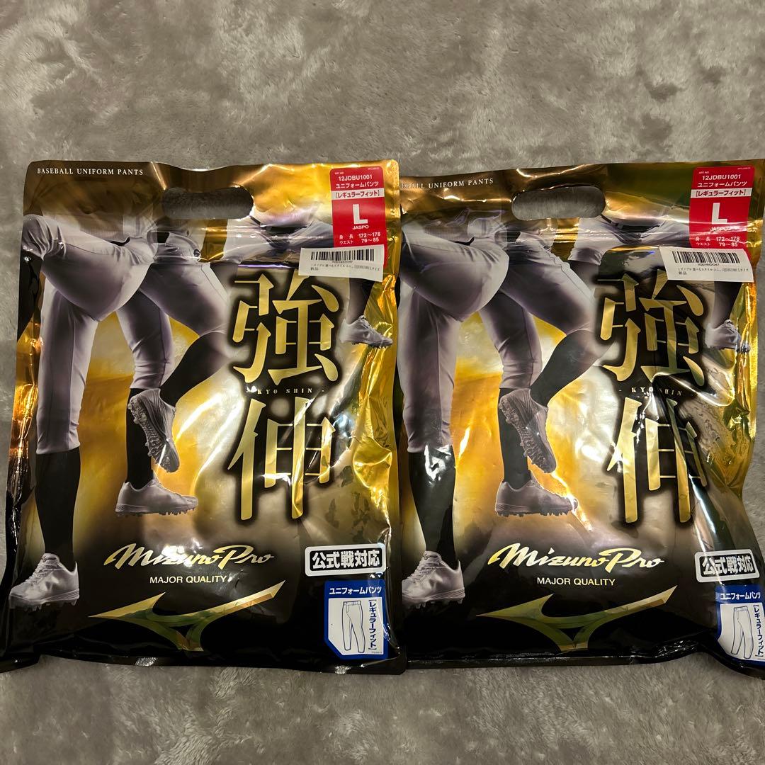 MizunoPro ユニフォームパンツ Lサイズ 2枚セット バラ売り⭕️ 2024モデル】ミズノプロ 野球 ユニフォームパンツ ショートフィット 強