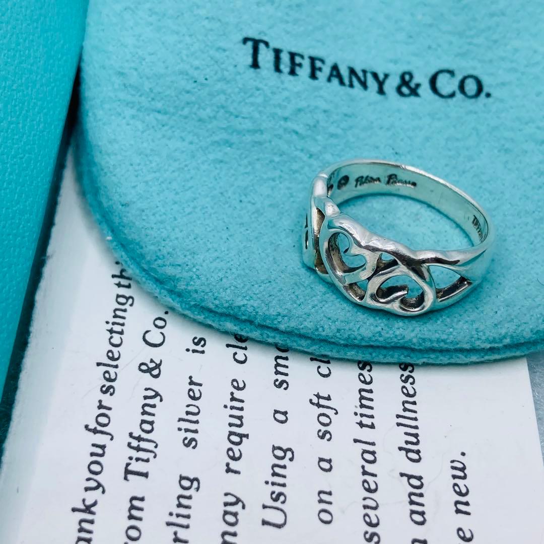 極美品✨ ティファニー リング ラビングハート ハート AG925 #11