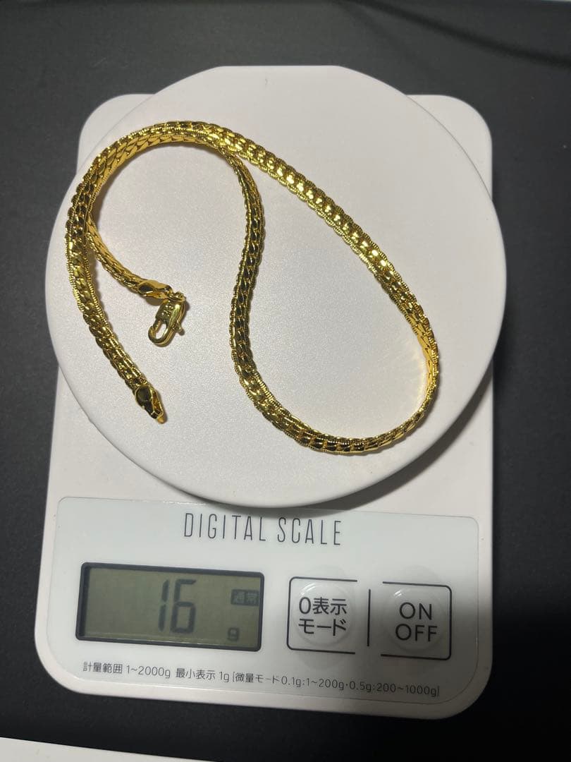 18K刻印あり ネックレス 16g