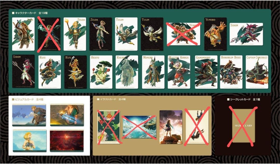 ゼルダの伝説 ウエハース カード 22種 - メルカリ