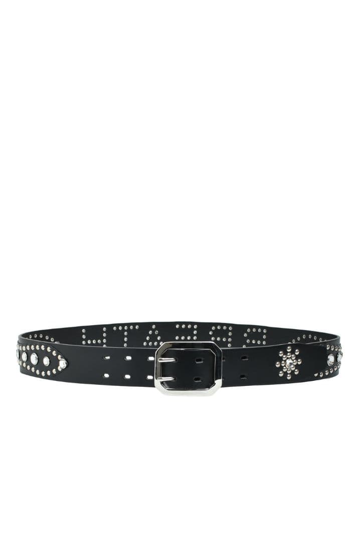 breath スタッズベルト nubian htc abraham BREATH ブレス SS25 STUDS LOGO BELT / BLK MULTI - NUBIAN ヌビアン