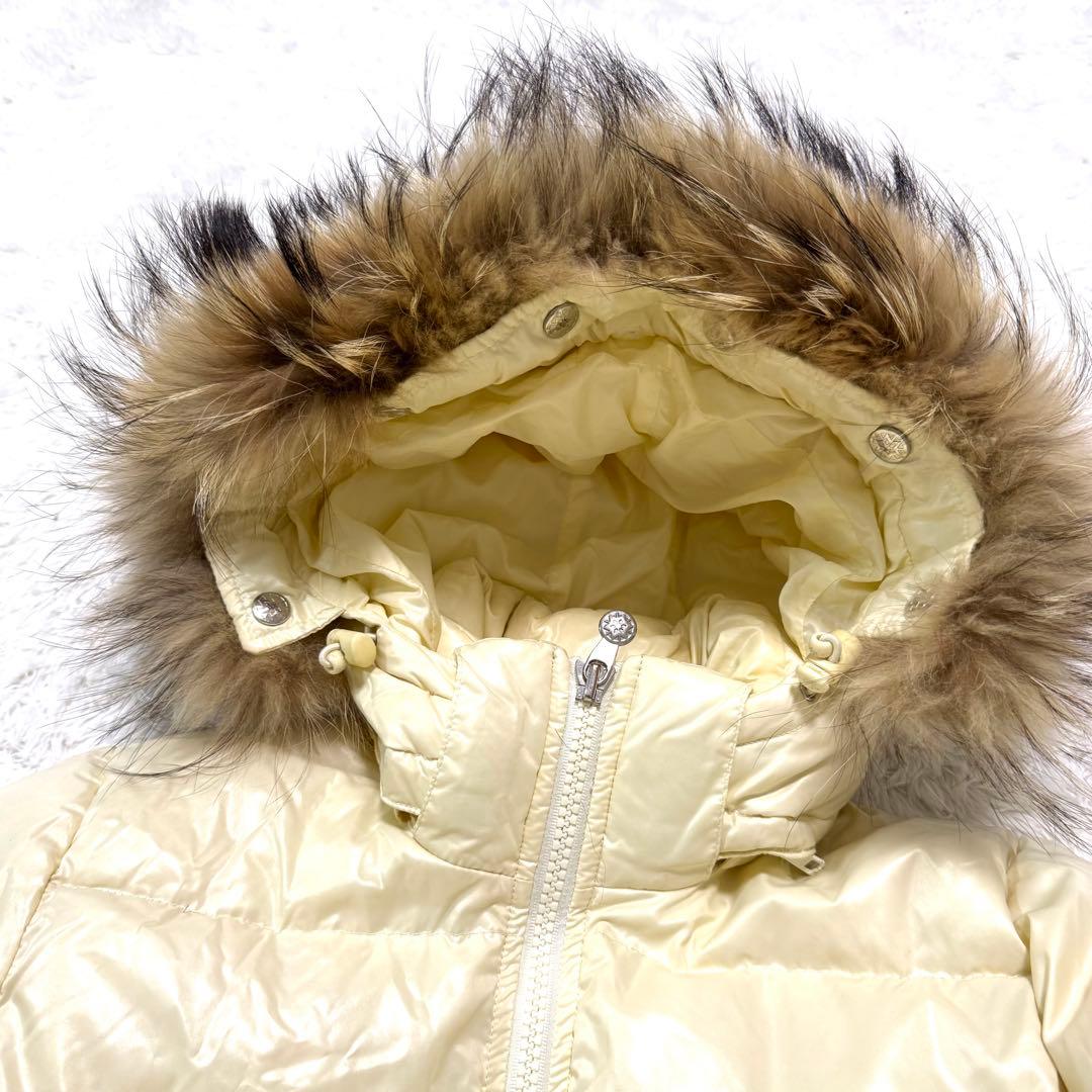 美品 2wayピレネックス ダウンジャケット M ロゴ ラクーンファー