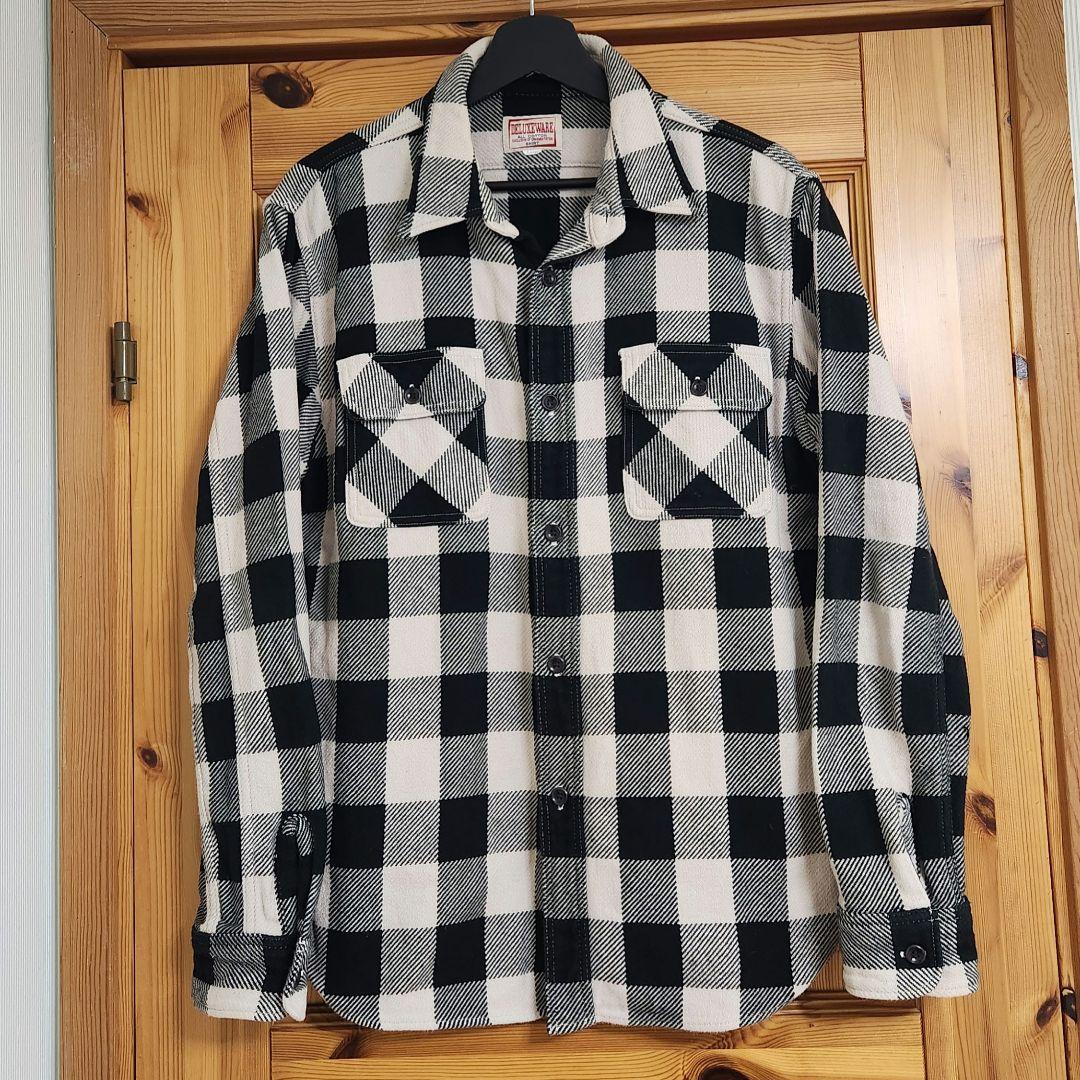 デラックスウエア DELUXEWARE ヘビーネルシャツ L レアカラー 美品