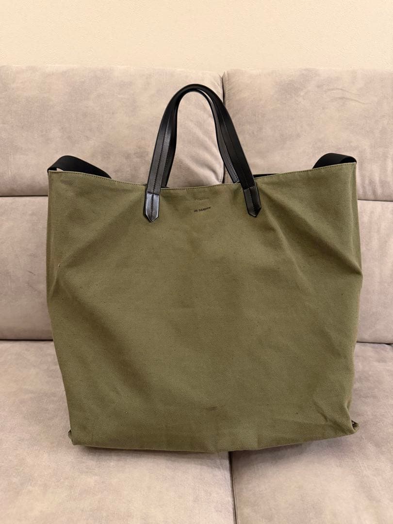 JIL SANDER キャンバストートバッグ JIL SANDER（ジルサンダー） トートバッグ BOOK SHOPPER ブック
