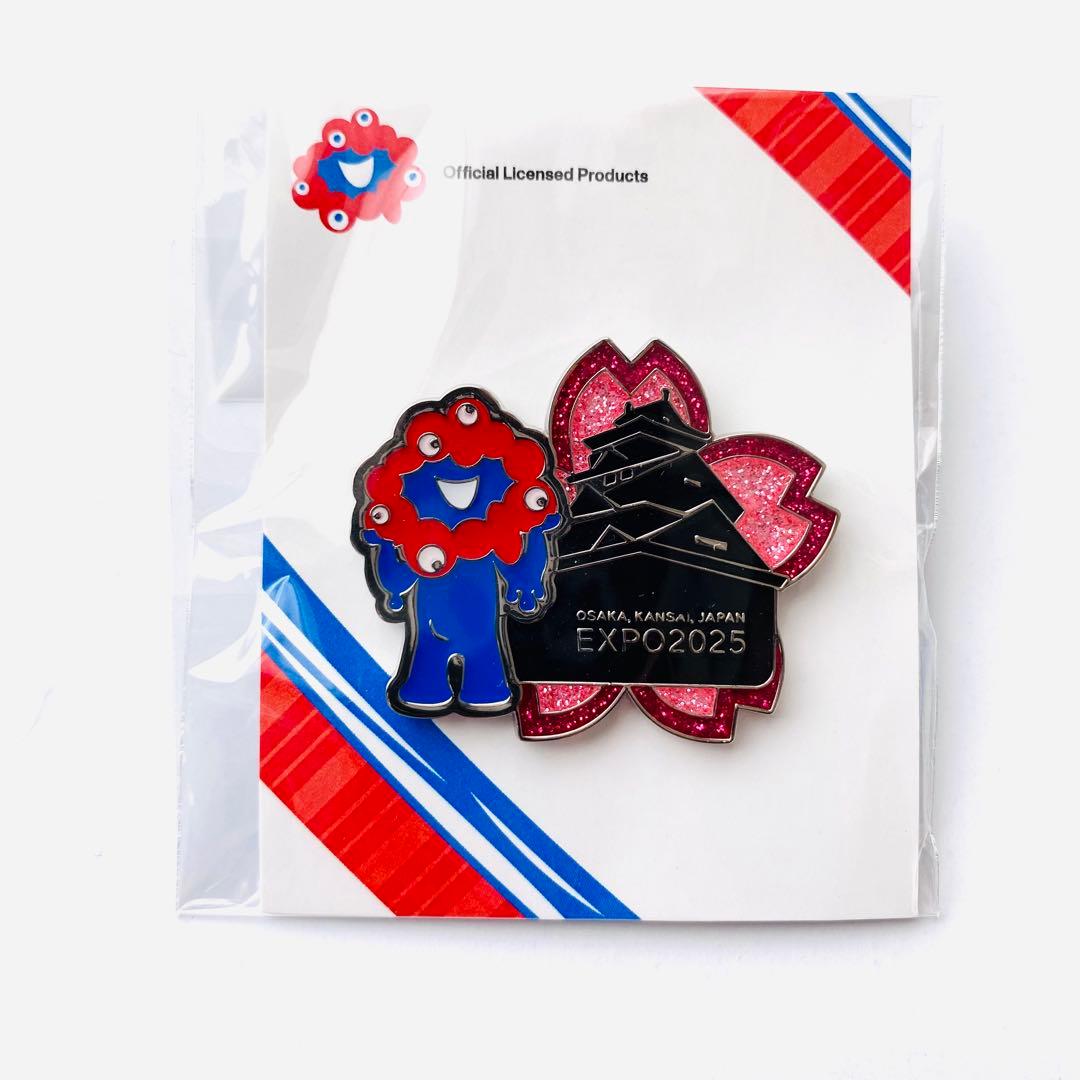 万博 ミャクミャク ピンバッジ 大阪城 - メルカリ