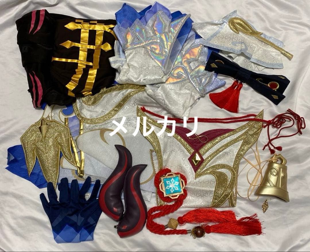 ゆ*様 原神 甘雨 三分妄想 コスプレ 衣装 三分妄想 原神 コスプレ 甘雨 スキン 玄玉瑶芳 海灯祭 衣装 ※ウィッグ