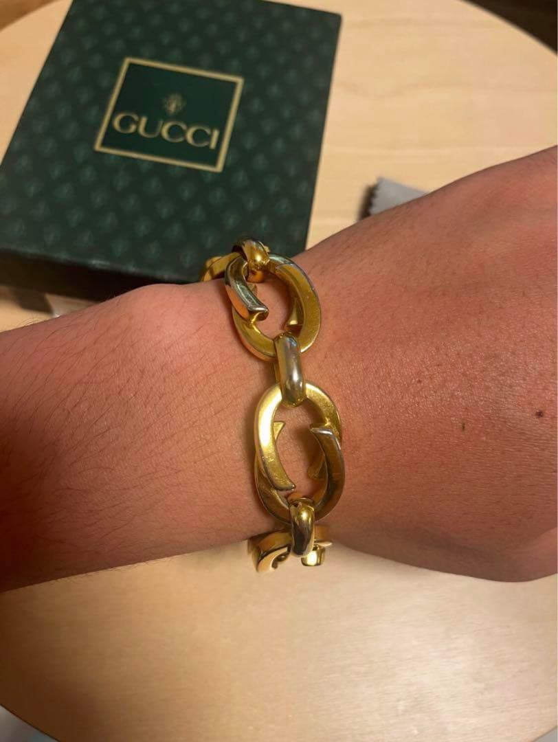 美品 OLD GUCCI グッチ ブレスレット トムフォード チェーン バングル