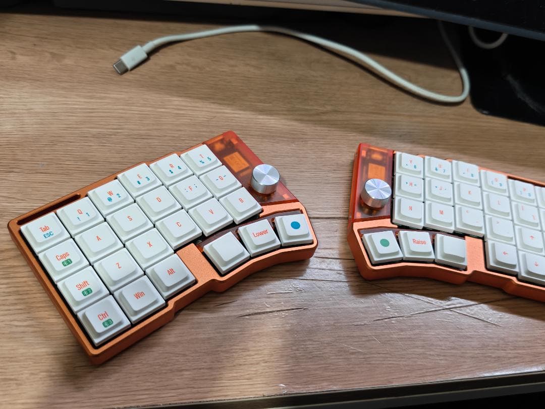 Cornix LP分割キーボード 特別カラーオレンジ色 - メルカリ