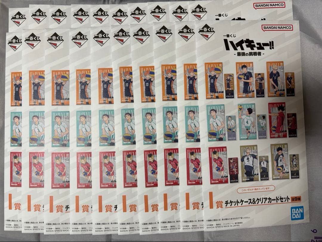 一番くじ ハイキュー!! -最強の挑戦者- I賞 チケットケース＆クリアカード