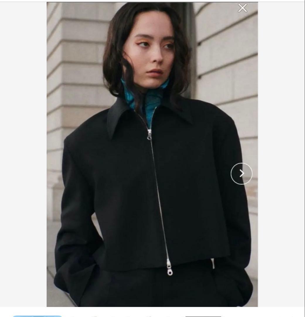 広瀬すず着用ルシェルブルークロップドカラージャケット