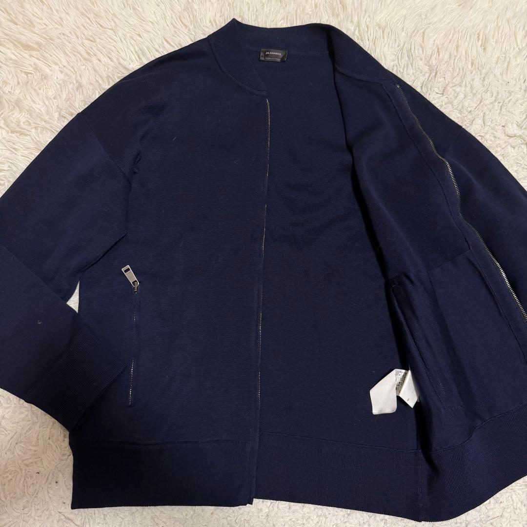 極美品Lサイズ相当　ジルサンダー　ボンバージャケット　ブルゾン　ダブルジップ