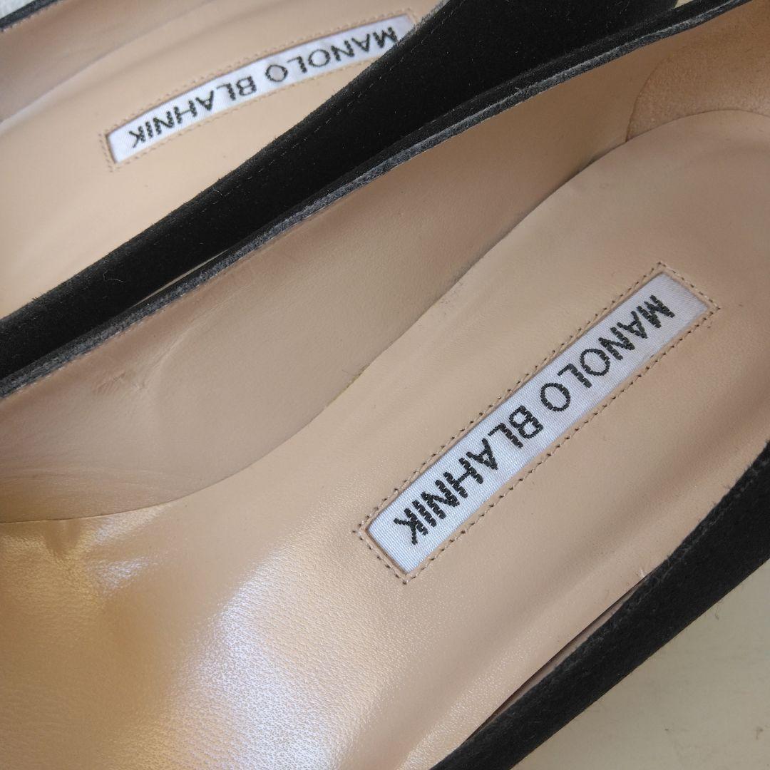 極美品」MANOLO BLAHNIK マノロブラニク ハンギシ サテン 37 - メルカリ