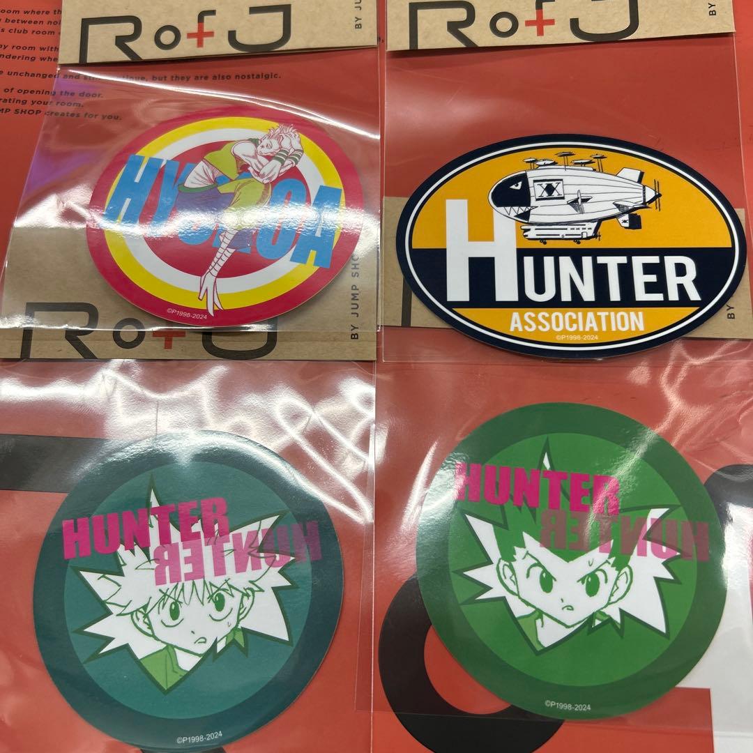 ハンターハンター ステッカー rof j JUMP SHOP 4枚 HUNTER - メルカリ