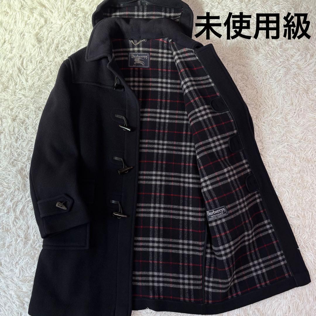 未使用級/XL相当✨バーバリー ダッフルコート ノバチェック イギリス製 付属品