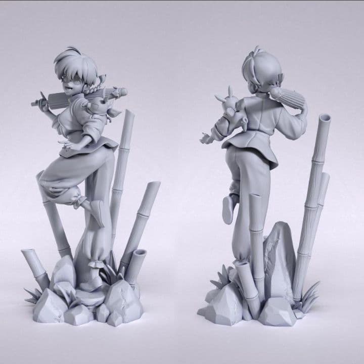 1/10 早乙女乱馬 未塗装未組立 らんま1/2 フィギュア ガレージキット