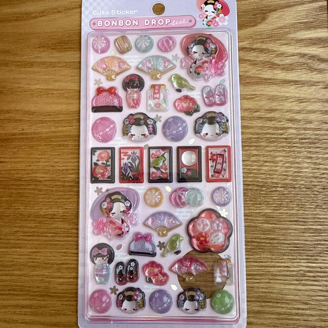 正規品 和柄 忍者 舞妓さん 柴犬 ボンボンドロップ シール - メルカリ