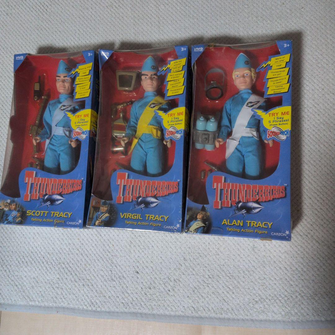 サンダーバード トーキングフィギュア3体 昭和レトロ未開封