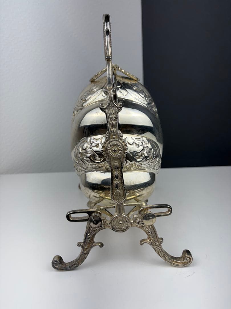 H*2様 アンティーク シルバープレート ビスケットウォーマー お菓子入れ