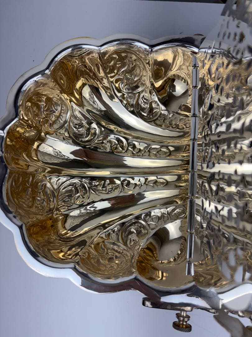 H*2様 アンティーク シルバープレート ビスケットウォーマー お菓子入れ