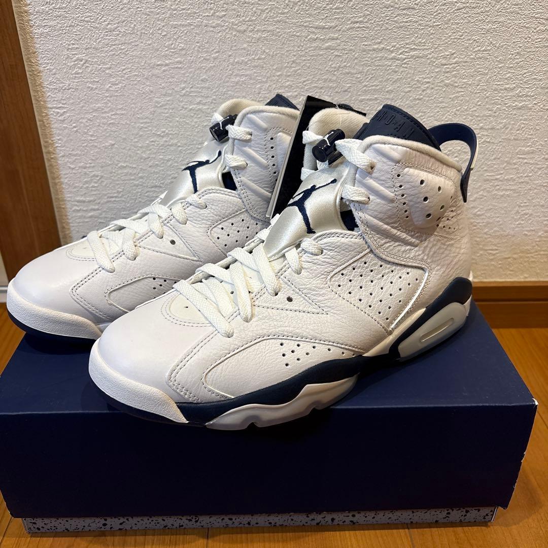 エアジョーダン6 レトロ　ネイビー　新品タグ付き　27.5cm ナイキ GS エアジョーダン4 