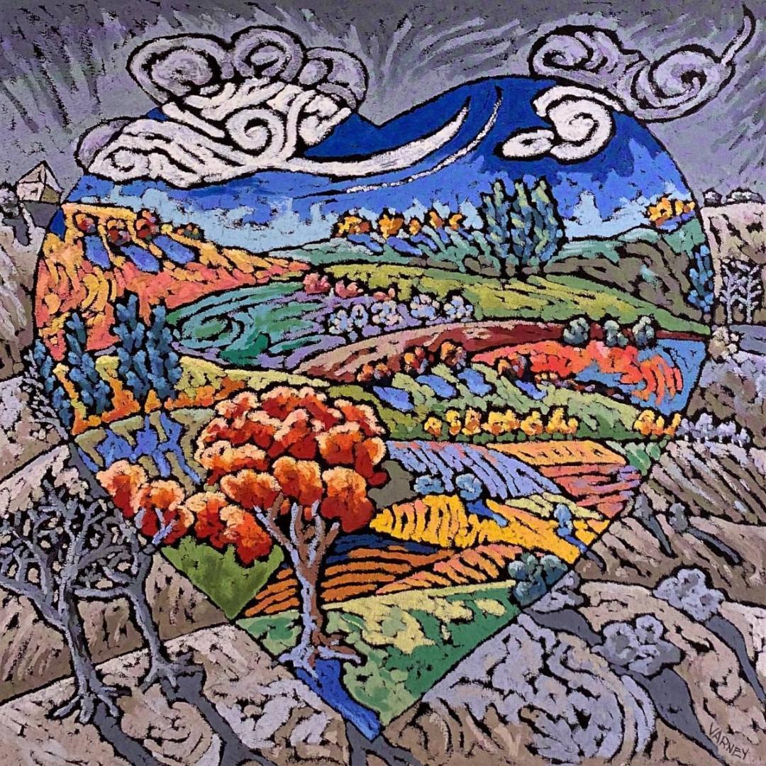 ブレットヴァ―二―、【安らぎ】、希少な額装用画集より、新品額装付 万丈（VANJOH） Vインチ額 六切・KG判対応 ホワイト 壁掛け フォト