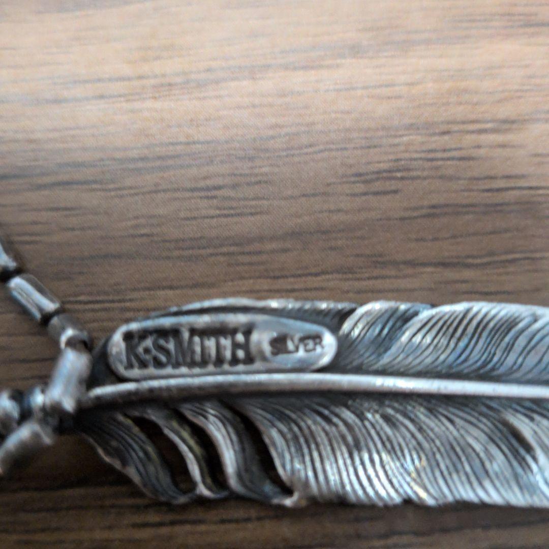 K.Smith シルバー 羽根ネックレス