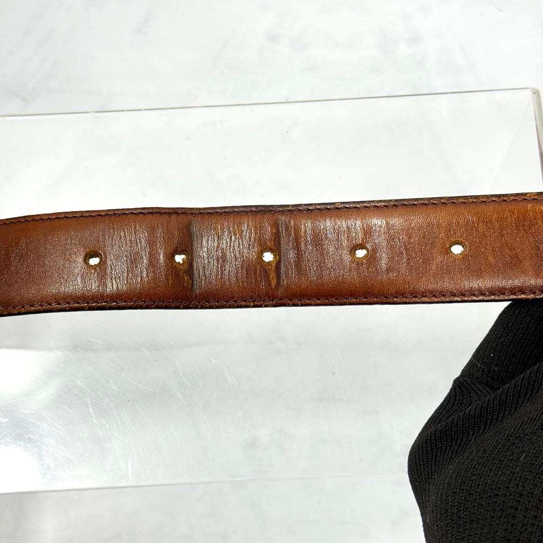 極超希少COACH レザーベルト ブラウン オールドコーチ NYC製 5802