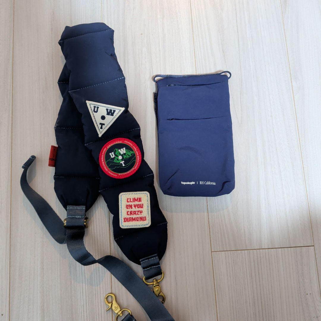 き*も様 【使用数回】topologie パッチ付きネイビー小型バッグ Universal Works（ユニバーサルワークス） ショルダーバッグ バッグ