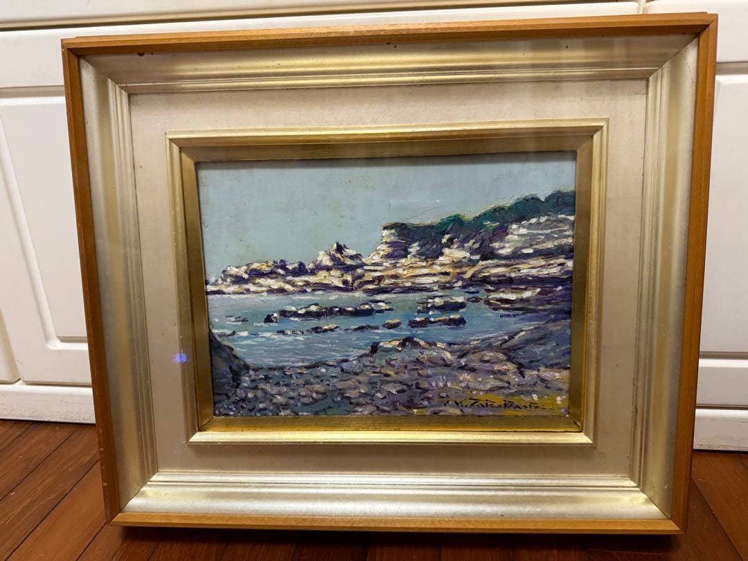 55.「外房太海」髙橋一善 油絵