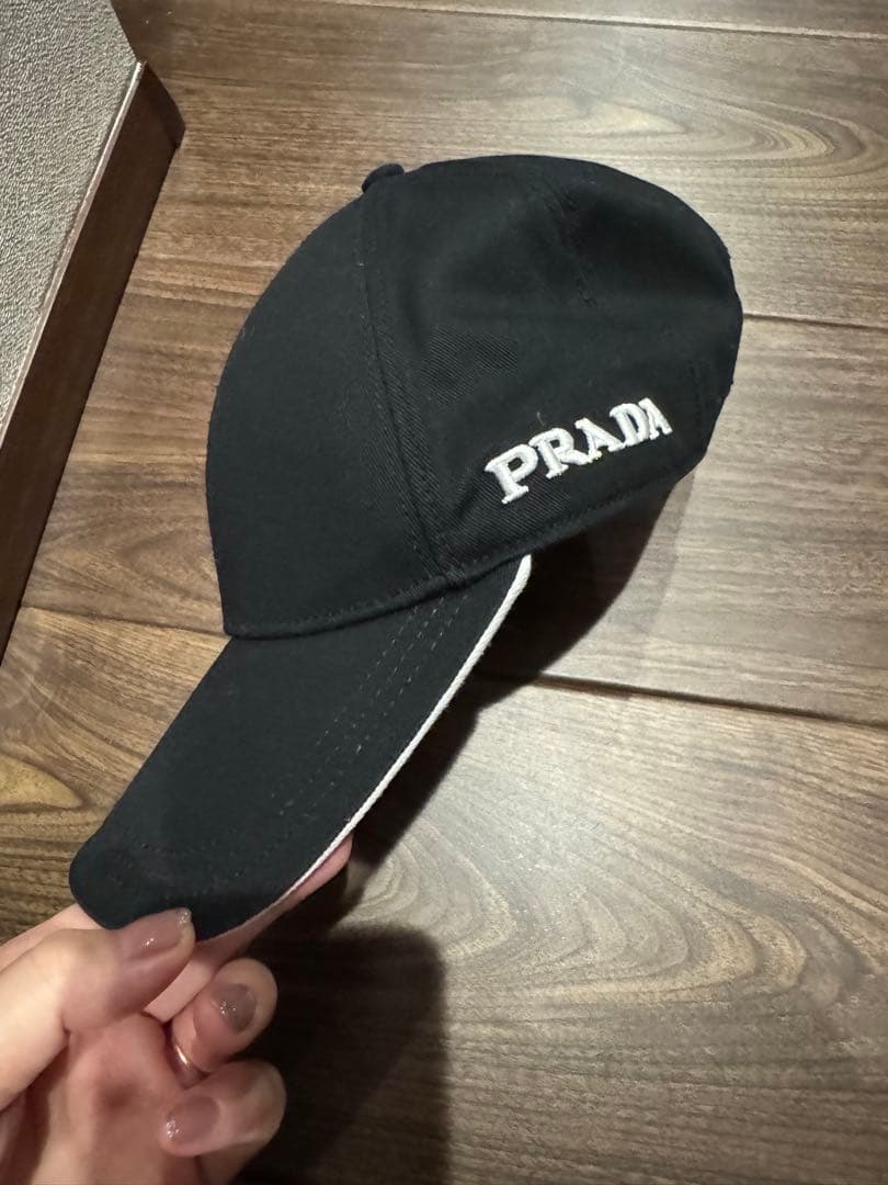 PRADA ブラック キャップ M 最終値下げ プラダ PRADA Re-Nylon ベースボール S 2HC274 キャップ ナイロン