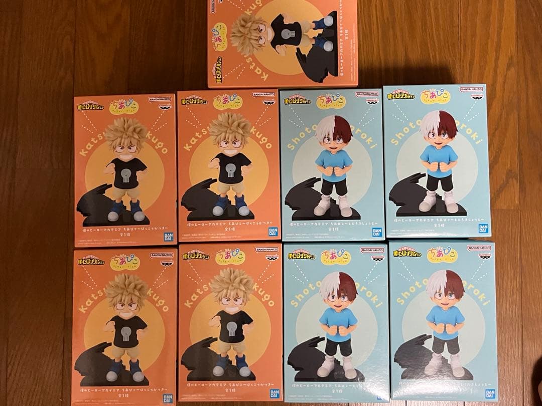 僕のヒーローアカデミア ちあぴこ　ばくごうかつき　とどろきしょうと 9体セット