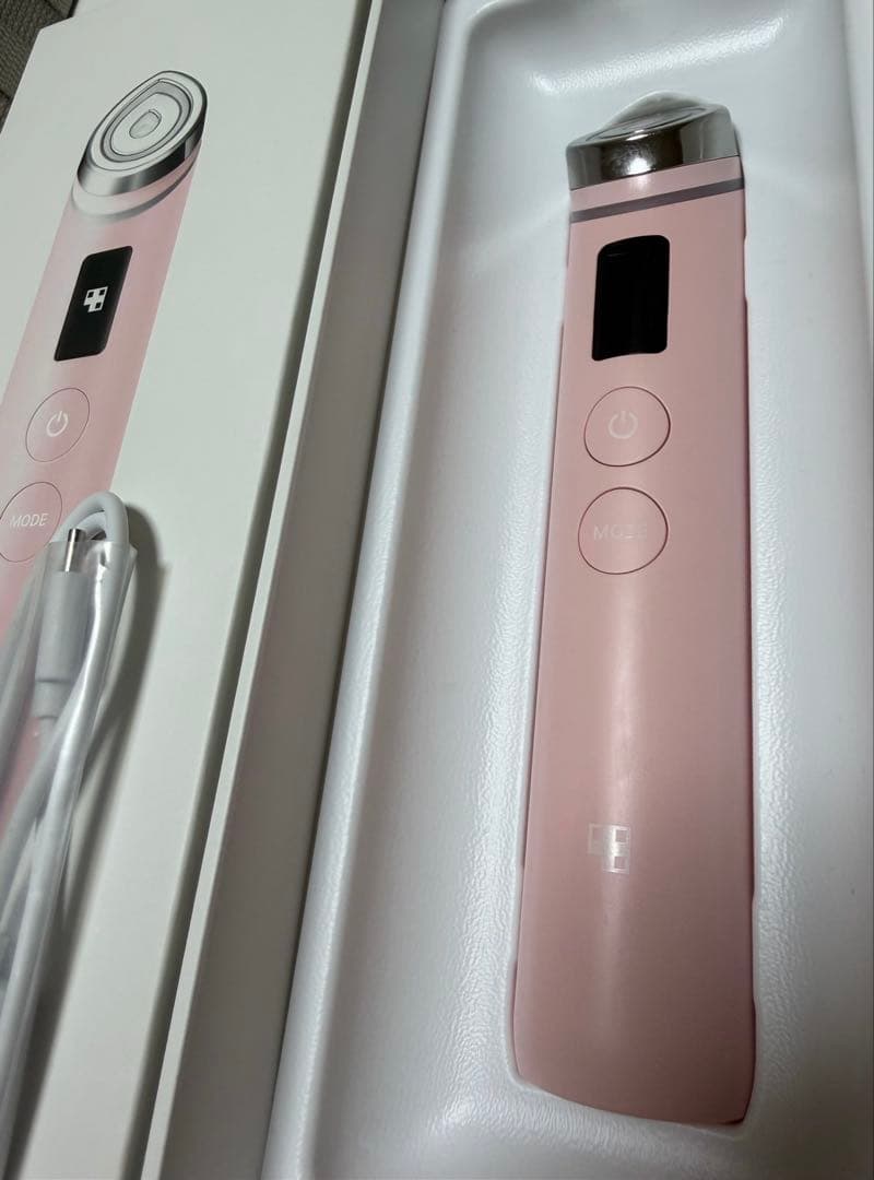 AGE-R ブースタープロ メディキューブ 美顔器 ピンク USBケーブル付き