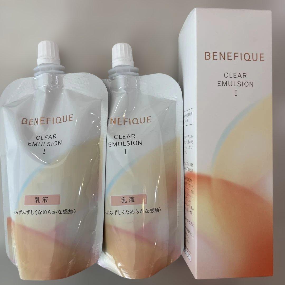 BENEFIQUE CLEAR EMULSION I 本体と詰替２つ