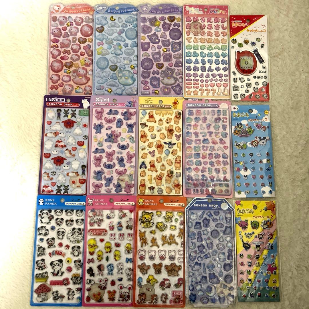 ボンボンドロップシール　まとめ売り　たまごっちキラキラシール