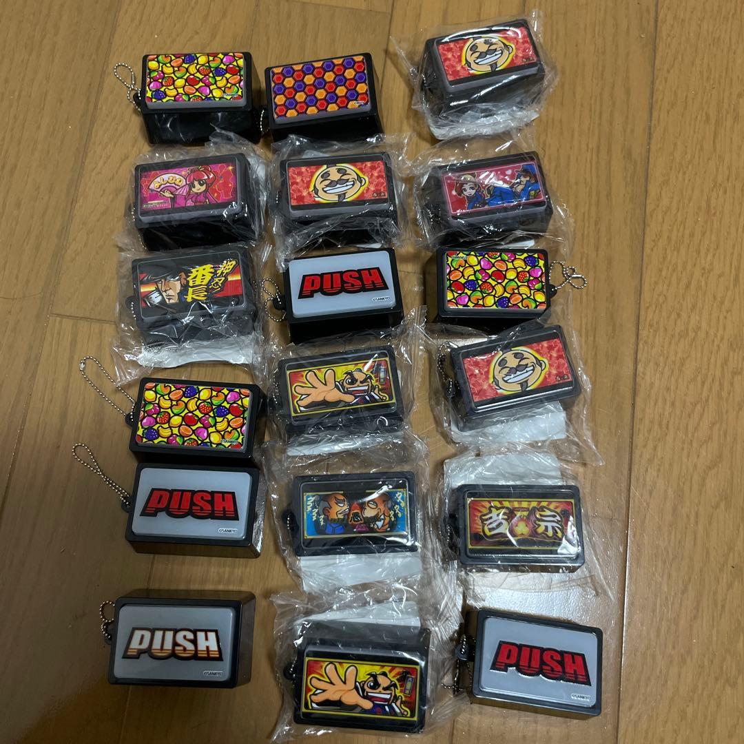 パチンコ・パチスロ用サウンドプッシュボタンセット 18個 SANKYO 番長吉宗 楽天市場】吉宗 ミュージックプッシュボタン マスコット 全6種セット