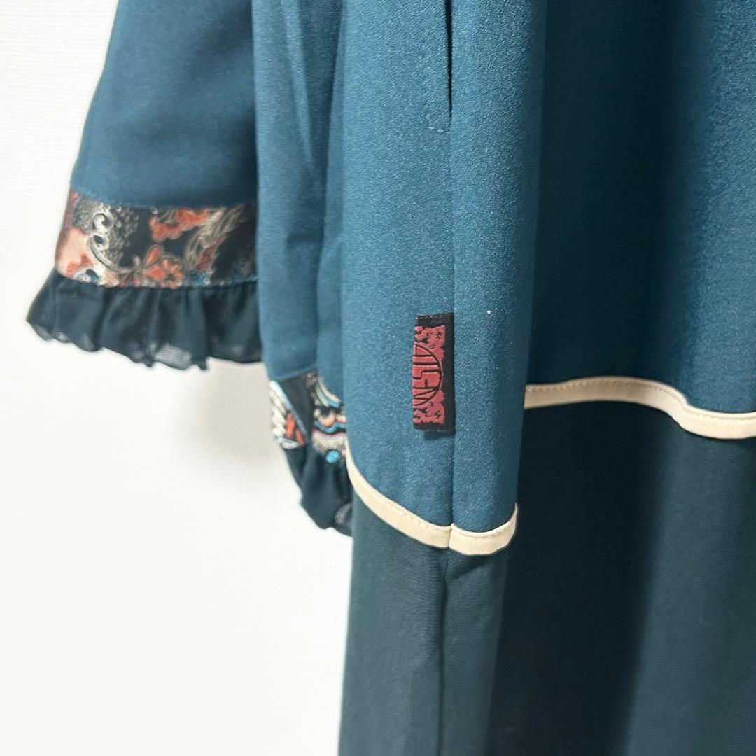 ozz oneste チャイナワンピース 羽織り グリーン - メルカリ