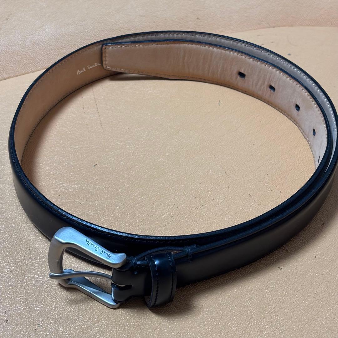 【美品】ポールスミス ベルト コードバン レザー ブラック Mサイズ ビジネス コードバン ドレス ベルト（ダークブラウン） ｜ポール・スミス