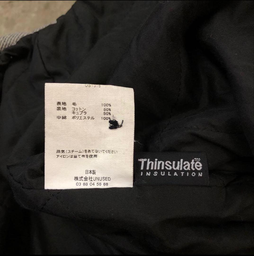 キムタク着用 UNUSED アンユーズド CPO ブロックチェック ジャケット