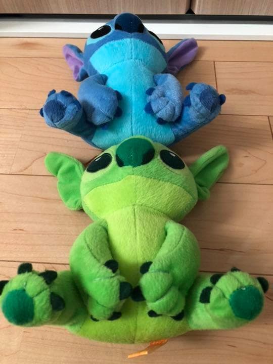 リロ&スティッチ スティッチ タイ限定販売 ぬいぐるみ グリーン/ブルー